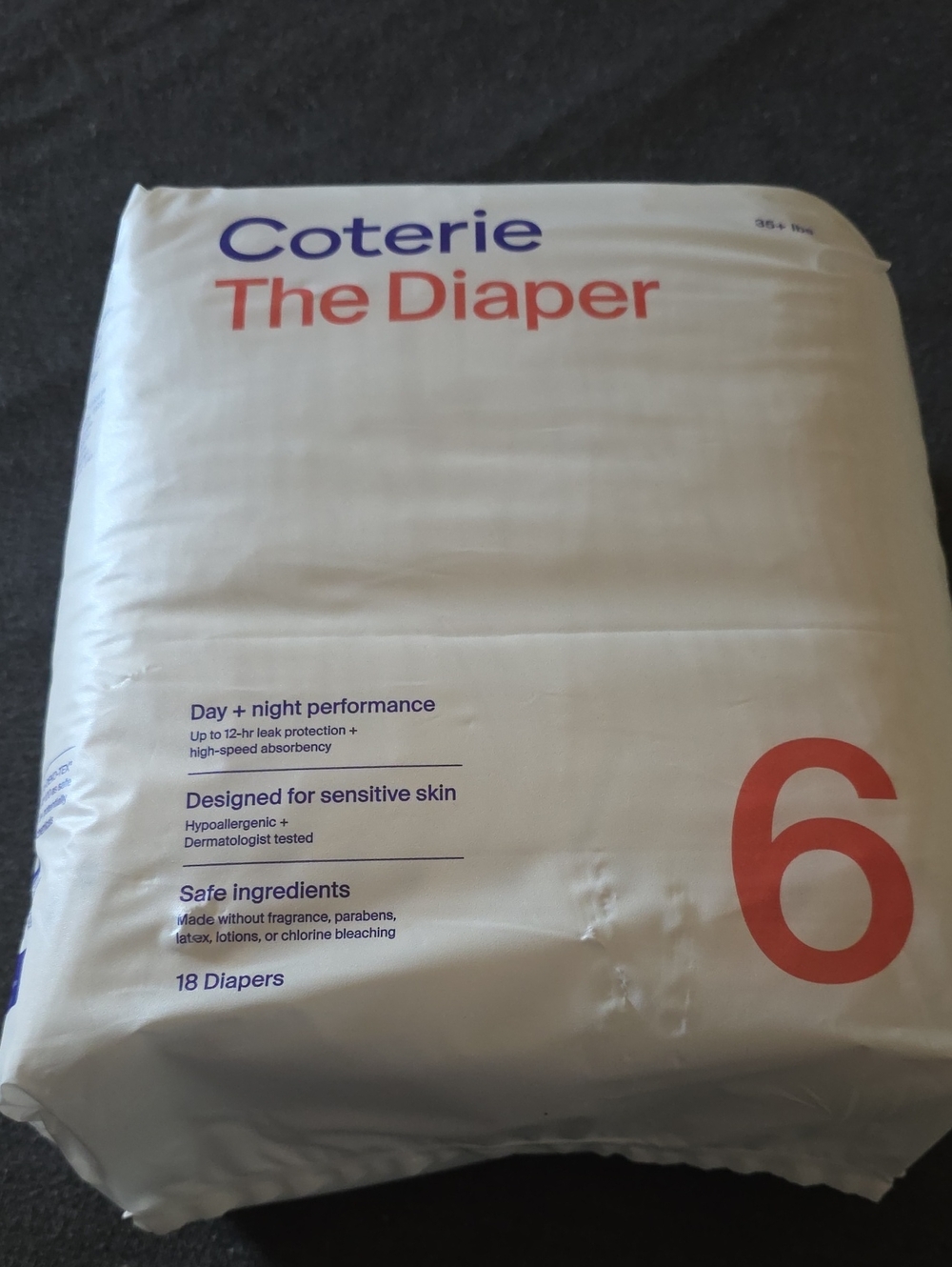The Diaper Size 6 - White 18 Diapers